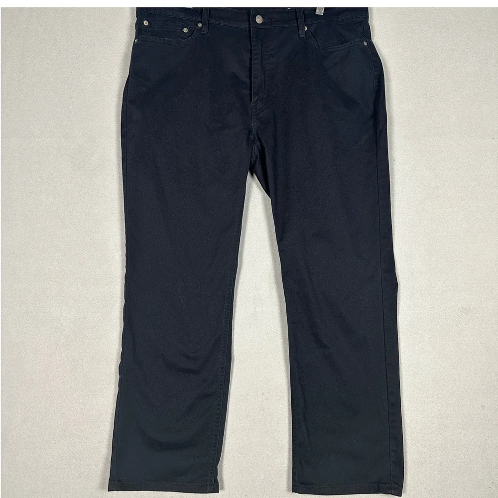 Levis 541 Jeans Mens 38X30 Athletic Taper Black 5-Pocket Red Tab Stretch Denim
